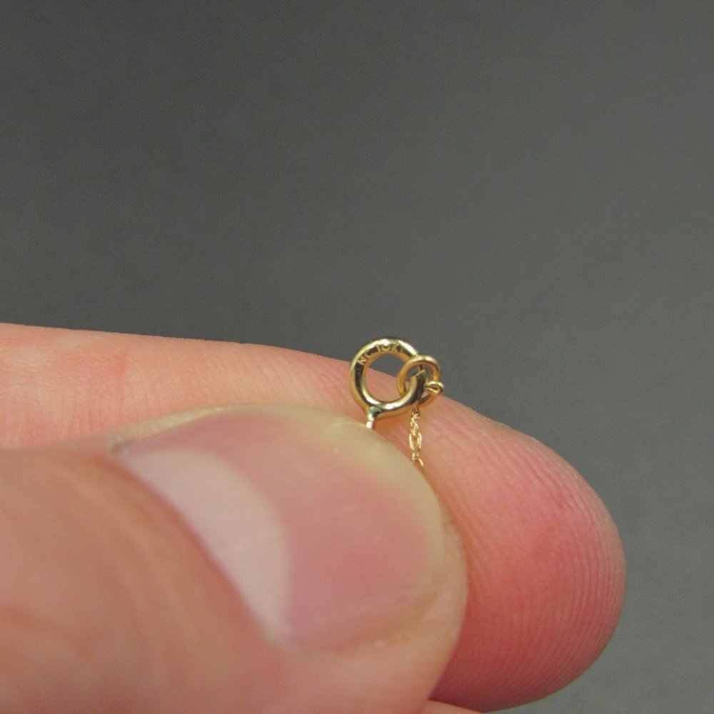 18" 10K Gold Peridot And CZ Necklace & Earrings - Picture 3 of 8